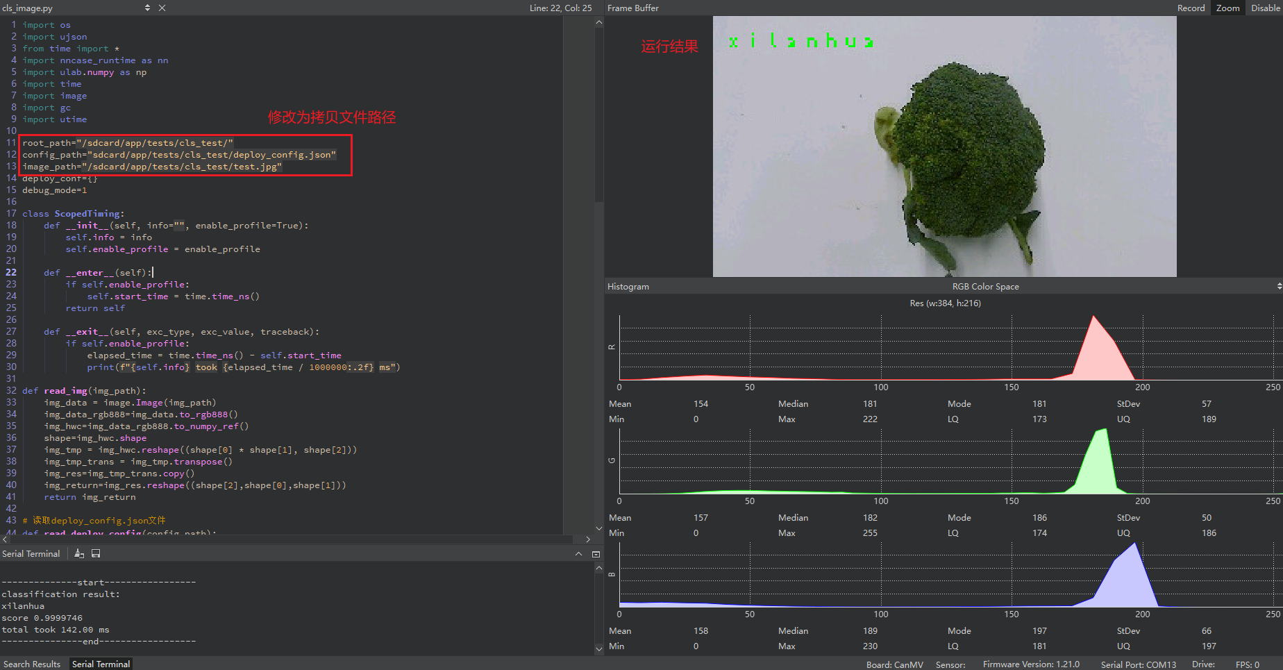 Single Image Inference Result